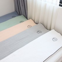 송화인데코 부드러운 친환경 모달 이음선 없는 퀸 킹 패밀리 침대패드 겸 스프레드, 그레이