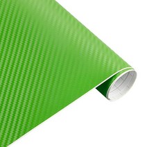 카본시트지 자동차시트지 자동차랩핑지 35cm x 200cm 자동차 스타일링 3D 3M 탄소 섬유 시트 랩 필름 비닐, 07 green, 1개