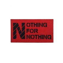 찍찍이 밀리터리 패치 와펜 NOTHING FOR NOTHING