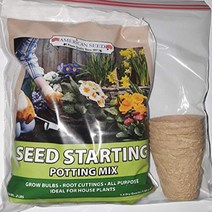 Seed Starting Potting Mix (6.7 OZ} and 6 Small Biodegradable Pots, 1