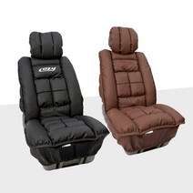 전차종 COZY 가죽 리무진시트 일체형 풀커버 차량용 시트커버, 뒷좌석-블랙, 1개