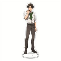 피규어케이스 피규어진열장 아크릴진열장 타이탄 아크릴 스탠드 모델 공격 Levi Mikasa Eren 애니메이션 피규어 Shingeki No Kyojin 데스크 장식 컬렉션 친구, [25] 25