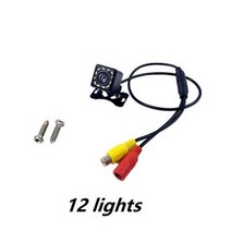 자동차 후면보기 카메라 나이트 비전 자동 주차 IP68 방수 CCD LED 백업 모니터 170 학위 HD 이미지, 12 lights