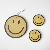 스마일 코르크 냄비받침 티코스터 유리컵받침 홈카페 주방소품, 스마일냄비받침