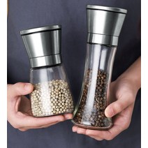 통 후추 소금 깨통 스텐 그라인더 다이소 깨갈이 깨소금 1+1, 180ml+180ml