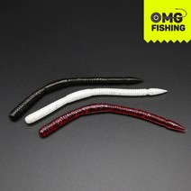 오마이갓피싱 신세계 5인치 바우웜 소프트베이트 스트레이트 웜 배스 웜 루어낚시 국내생산, SSG5-2