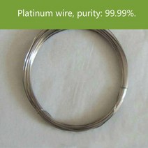 저온알루미늄용접봉 용융 용접순수 Pt 와이어 백금 전극 전기 영동 셀 순도: 99.99%., 11 0.05mmx1000cm