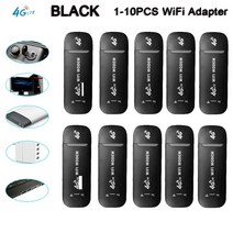 4g lte 무선 라우터 150mbps 모뎀 스틱 wifi 어댑터 usb 동글 모뎀 ​​스틱 모바일 광대역 sim 카드 노트북 노트북, 10개, 검은색
