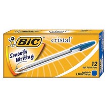[N2Y] BIC 크리스탈볼펜 1.0mm 청 12개입 #999EA, 쿠팡 본상품선택, 쿠팡 본상품선택