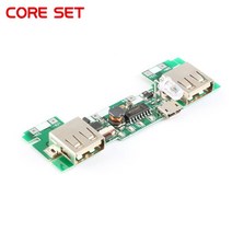 Usb 5v 2a 모바일 전원 은행 충전기 모듈 리튬 이온 18650 배터리 충전 보드 led 표시기 새 버전, 한개옵션0