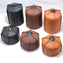 VALENTE 이소가스 가죽워머 가스케이스 커버 감성캠핑 230g 450g, 블랙