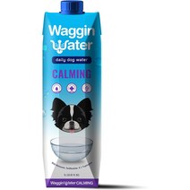 강아지영양제 Waggin Water Calming Fortified Supplement for Dogs - 함유로 진정 치유 및 휴식 무향 6ct, [02] 진정시키는 물, [02] 6 팩