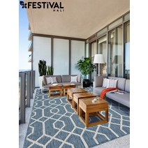 터키산 대형 야외 테라스 거실 모로칸 사이잘룩 사각 방수 러그 카페 베란다 롤 카페트