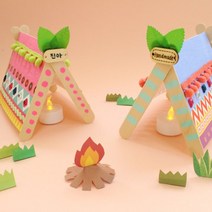 DIY 인디언텐트 무드등 5set, 단품