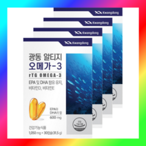 노르웨이산오메가 알티지 오메가3 비타민D 광동 rTG 오메가, 30캡슐 × 4개