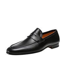 Magnanni 남성용 가죽 페니 델로스 로퍼 블랙 41.5 41.5 EU