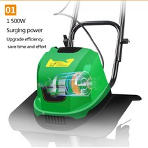 텃밭관리기 미니관리기 밭갈이기계 미니 마이크로 경운기 1500W 전기 토양 강력한 전력 및 고효율 정원, 01 220V_01 미국
