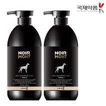 느와르멍 3 in 1 반려견 샴푸 오트밀, 1000ml, 2개