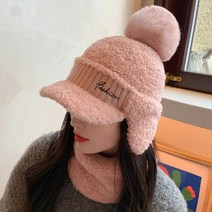 올뽀그리 귀달이 방울털모자 여성 겨울 귀마개 뽀글이 캡모자
