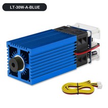 레이저 각인기 목공 레이저 마킹기레이저 나무 450nm 40W 20W TTL 모듈 조정 가능한 초점 헤드 CNC 조각기, 03 LT-30W-A-BLUE