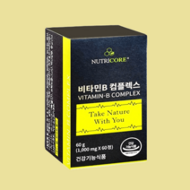 뉴트리코어 비타민B 1000mg x 60캡슐, 1병