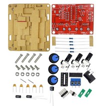 기능 신호 발생기 DIY 키트 사인/삼각형/사각 출력 1Hz-1MHz 가변 주파수 진폭 XR2206, 02 DIY Kit with Shell