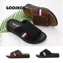 갓슈 GODSHOE 트윌 삼선 남성슬리퍼 쿠션창 미끄럼방지아웃솔