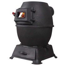 주물 화목난로 캠핑 펠렛 화덕 곤로 화목난로 스토브, 소형