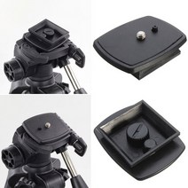 Black Quick Release Plate Tripod Monopod Head Screw Adapter Mount For VCT-D680RM D580RM R640 Velbon