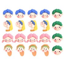 GHSHOP 20x 수지 플랫백 꾸밈 공예 DIY 전화 케이스 카드 만들기 의류 결과 용품, 11-21mm 11-22mm, 여러 가지 빛깔의