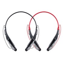 LG 넥밴드 톤플러스 블루투스 무선 이어폰 이어셋 BS510, 블랙레드