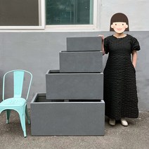 식물학개론 frp 시멘트 직사각화분, 직사각L(80x37x37)베이지