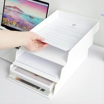 책상 a4서류정리 시스템 문서 보관 수납함 서류수납장, 화이트