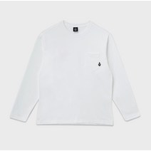 볼컴 가슴포켓 긴팔티셔츠(화이트) VA203TL001