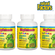 네추럴팩터스 빅프렌즈 비타민D 3 250정 3팩 츄어블 베리맛 어린이비타민D 유아비타민D 비타민D많은음식, 1개, 기본