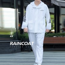 남자 여자 골프 비옷 우비 판초 우의 바람막이 상의 하의 세트 A053, XXL, 남자블랙