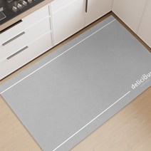 PVC 주방 발매트 싱크대 부엌 피로방지 두꺼운 매트 주방 바닥 매트 미끄럼 방지, 심플한그레이