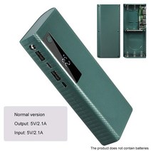 파워뱅크 자작배터리 캠핑용배터리 5x1865 0 보조베터리 상자 휴대용 5V USB 전화 충전 DIY 쉘 홀더 (배터, 04 GN