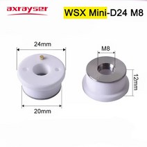 레이저 각인기 조각기 마킹기 특수 레이저 세라믹 바디 노즐 홀더 D32/2 Preite-KTX Rytools-3D WSX-미니, 09 WSX Mini_02 5PCS