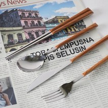 르리에 우드 커트러리 4종 1p, 젓가락