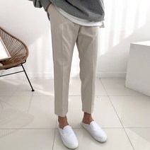 8컬러 남자 코튼 밴딩 면 슬랙스