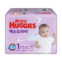 2023 하기스 맥스드라이 밴드 1단계 신생아 공용 68매 1팩, 1개