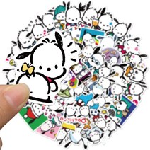 귀여운 강아지 산리오캐릭터 폼폼푸린 포차코 시나몬롤 조각스티커 감성꾸미기 굿즈 50장, 선택2-포차코
