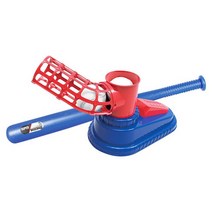 공케이스 배팅장갑 그립 아이를 위한 게임 자동 야구 방망이 발사기 장난감 세트야구 훈련 장난감/용 Tball 세트용 선물, 02 Foot Press Style