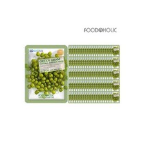 100매 3D 오이 내추럴에센스 마스크팩, (100매)푸드어홀릭3D 녹두 내추럴에센스 마스크팩