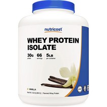 뉴트리코스트 웨이 프로틴 아이솔레이트 바닐라 맛, 2268g, 1개