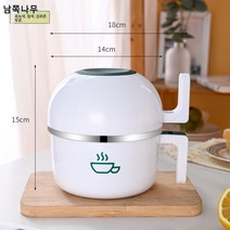 공장 직배 학생 기숙사 뚜껑 손잡이 포함 304 스테인레스 스틸 식당 도시락 스텐 라면 그릇 대리발송80629, 흑녹색 철색 검푸른 빛깔