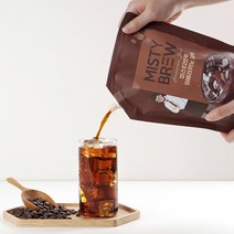 아메리카노블랙 (1000mlx4팩) 대용량더치 캠핑용커피 콜드브루스파우트 미스티브루, 1000ml, 4개