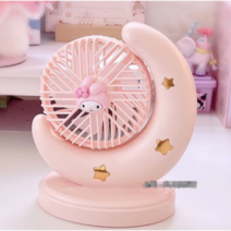 마이멜로디 쿠로미 시나모롤 탁상용 무선 미니선풍기 스탠드 산리오굿즈 USB 충전식 저소음 러블리 휴대용선풍기