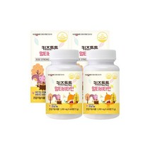 일동생활건강 키즈튼튼 멀티비타민 어린이 종합비타민 딸기맛 츄어블 2병 4개월분, 키즈튼튼 멀티비타민 어린이 종